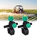Agricultural Spray Nozzle, 2 Pcs External Thread Agricultural Spraying Nozzle Fan Shaped Hose Nozzle Spray Water Nozzle Agricultural Misting Nozzles for Agriculture Watering Lawn Garden