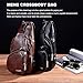 Peicees Leather Sling Bag Mens Crossbody Chest Bag Sling Backpack with USB Charge Port