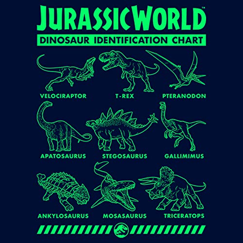 Jurassic World Boy's Fallen Kingdom Dinosaur Identification Card T-Shirt2