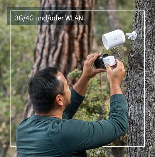 Arlo Go 2 Überwachungskamera Aussen Mit SIM Karte, Kabellos, 3G/4G LTE Ohne WLAN, Wetterfest, Spotlight, Alarm Sirene, Nachtsicht, 2-Wege-Audio, Bewegungsmelder, Akku, Kostenloser Cloud-Speicher – Bild 4