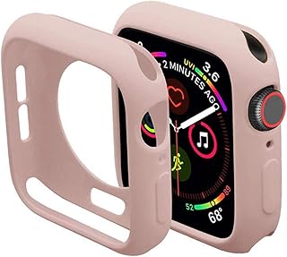 Mimall Funda Compatible con Apple Watch Series 3/2/1 42mm, Bumper Case Anticaída para iWatch, Suave Flexible TPU Funda Protectora Slim para Apple Watch Series 3/2/1 42mm - Color Rosa