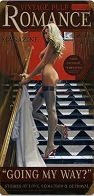 American Collectibles Greg Hildebrandt Vintage Pulp Magazine Romance Going My Way? Pin-Up Cover Girl Metal Sign
