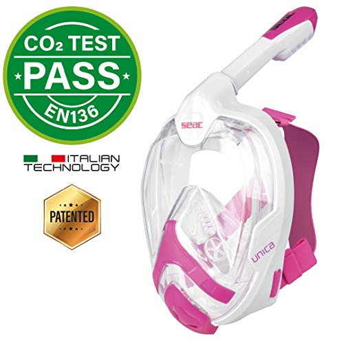 SEAC AMICA Maschera Snorkeling Full Face - Respira Sott'acqua Come In Superficie! Taglie Adulti E Bambini - Foto 12