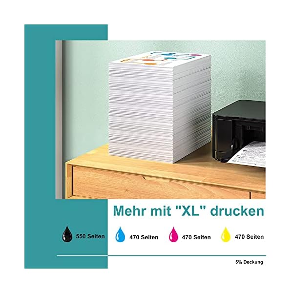 WORTHDO 502XL Patronen Kompatibel für Epson 502 XL Druckerpatronen für Epson Workforce WF-2860 WF-2865 WF-2880… – Bild 6