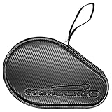 COUNTERSTRIKE - Funda rígida para pala de ping pong, resistente al agua (fibra negra mate)