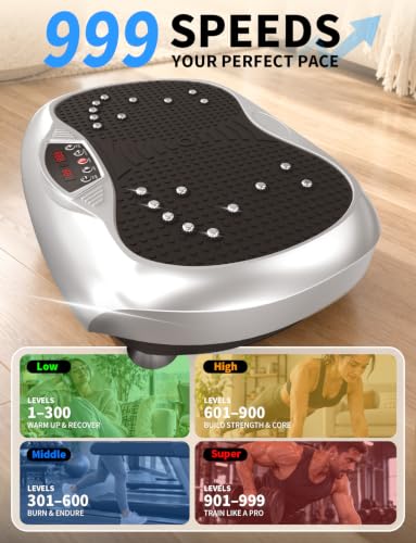 Whole Body Vibration Plate for Lymphatic Drainage,999Speed Levels,330/400lb - Image 8