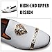 JITAI Men Loafers Slip-On Shoes for Men Fashion Loafers Party Shoes,White/02,11 US