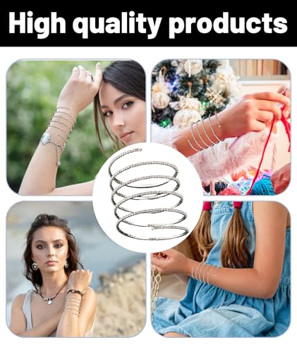 Image of Arm Cuff Jewellery for Women, Elegant Silver Cuff Bracelet, Stylish Hand Band for Casual Wear, Parties and Weddings