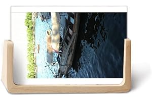 Lake Chinese Style Boat Artistic Picture Frame