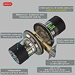 Keypad & Key Smart Door Lock, 50 User Codes, Waterproof, Auto Lock - Matte Black - Image 4