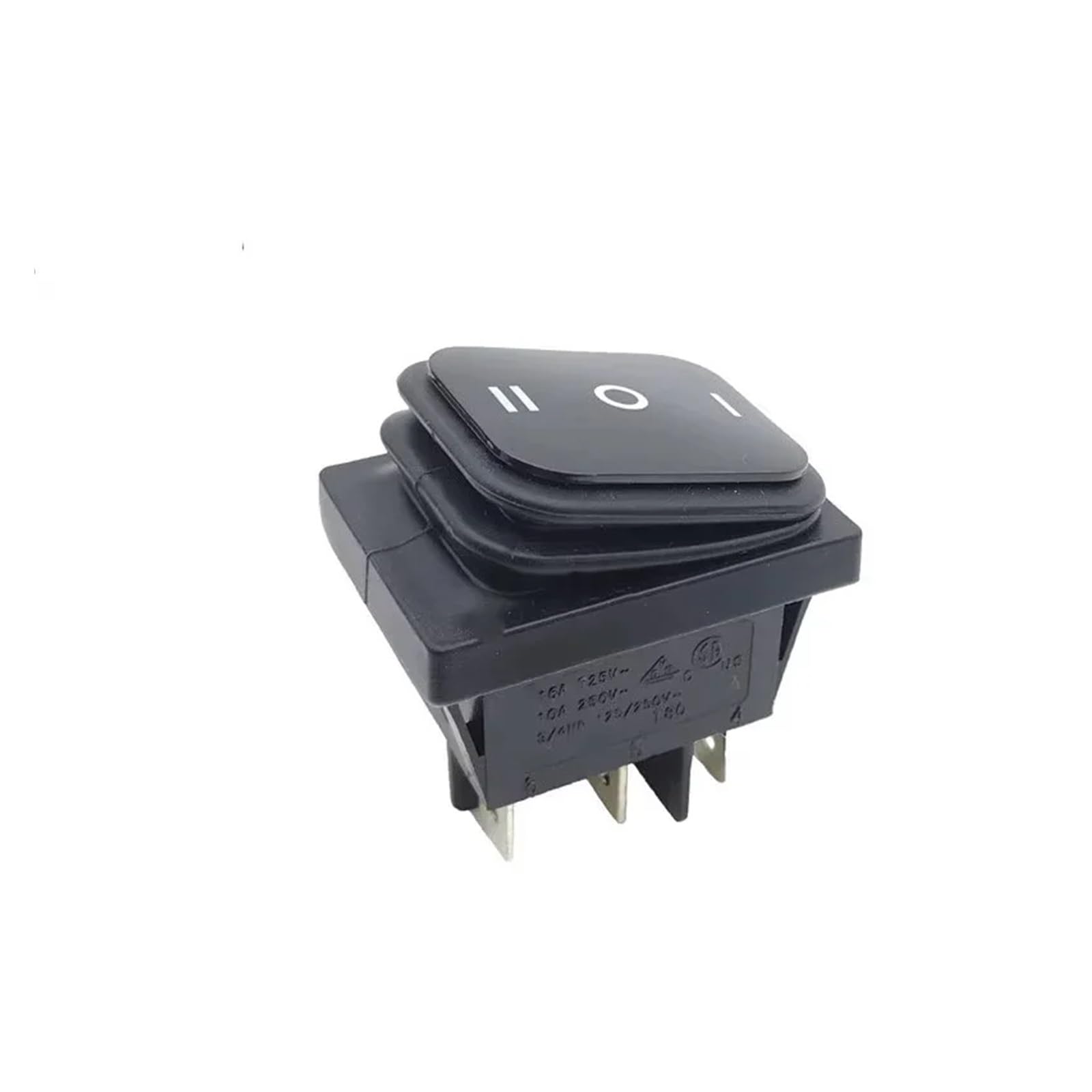5 interruptores basculantes Impermeables KCD4 de 20 A y 125 V CA, Encendido-Apagado-Encendido, 12 V, 3 Posiciones, 6 Pines, autoblocantes, 16 A y 250 V CA.(6PIN LED Blue 220V)