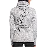 Spreadshirt Hund Immer An Meiner Seite Hundepfoten Frauen Kapuzen-Fleecejacke, L