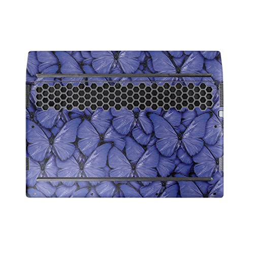 Image of MightySkins Skin Compatible with Alienware M17 R5 (2022) Full Wrap Kit - Blue Butterflies | Protective, Durable, and Unique Vinyl Decal wrap Cover | Easy to Apply & Change Styles | Made in The USA