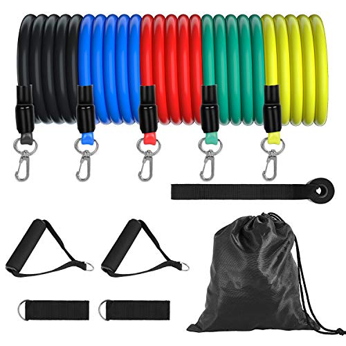 TOPLUS Resistance Bands Set - 5-Piece Exercise Bands for Working Out - Portable Home Gym Accessories TOPLUS Resistance Bands Set - 5-Piece Exercise Bands for Working Out - Portable Home Gym Accessories