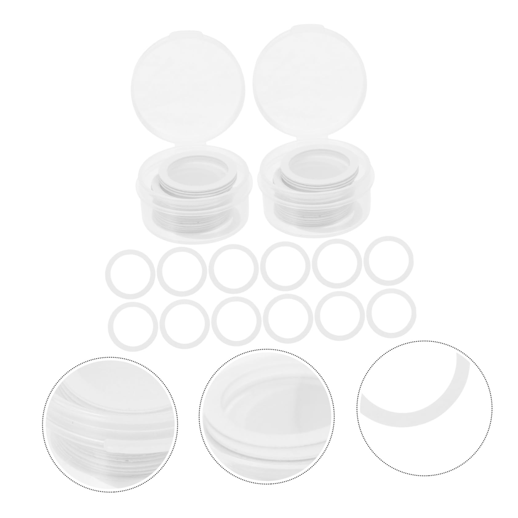 TOGEVAL 3sets Flute Membranes Replacement Pe Material Diaphragms for Cleaning Accessories 60pcs*3