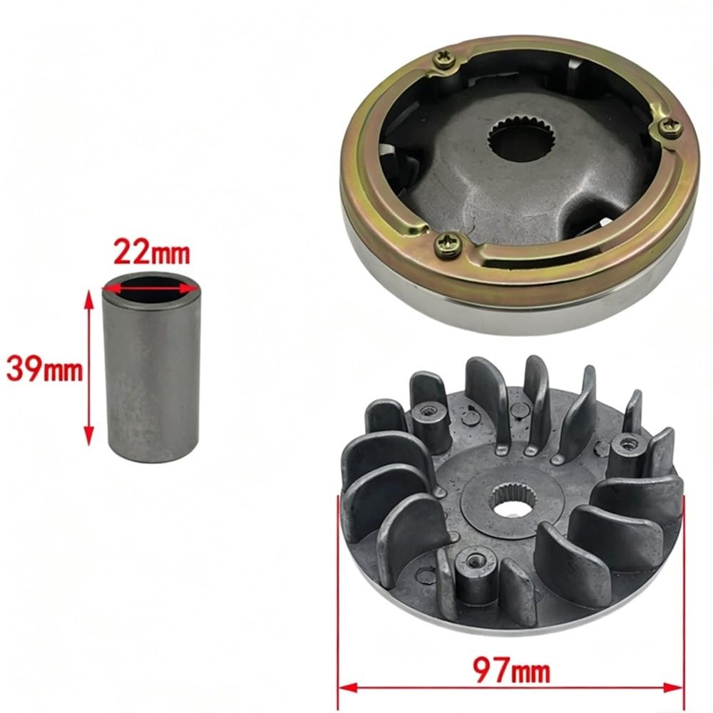 Set variatore con rulli in rame for AG50 S ZZ AG100 V100 Scooter 2 tempi ATV
