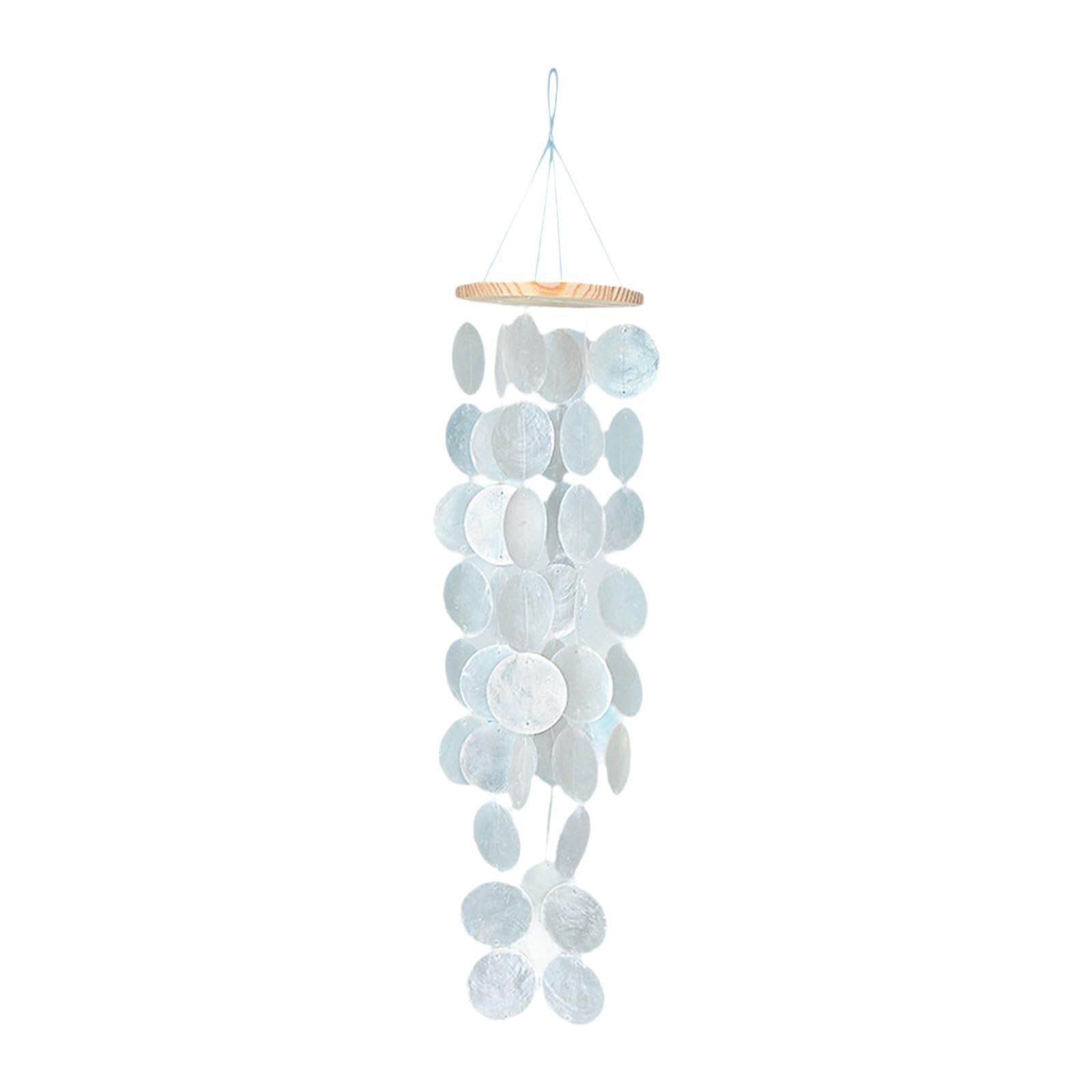 Shell Wind Chimes Decoration Versatile Handicrafts for Front Porch Decor White-image-36