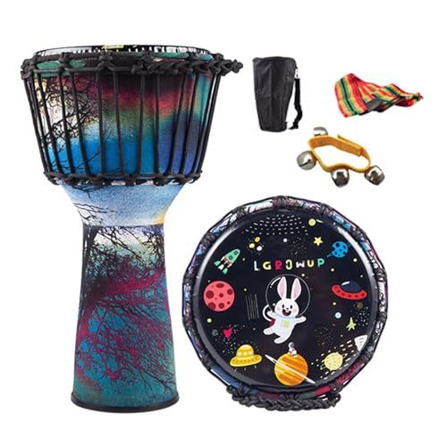 BMOZRM(ȂU) Wx 8`10C` AtJh vdl Djembe Drum y nhh l SҌ y |pI(Large 8inch B-rope+gifts)
