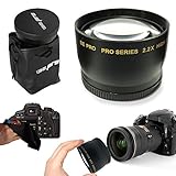 I3ePro 52mm 2.2X TELEPHOTO Lens Attachment for All 52mm Lenses