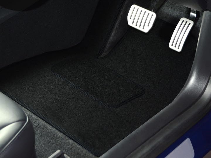 Tailored Car Mat Set Compatible/Replacement for Volkswagen Golf 4 R32 Velour Carpet Mats, With Heel Pad, Non Slip
