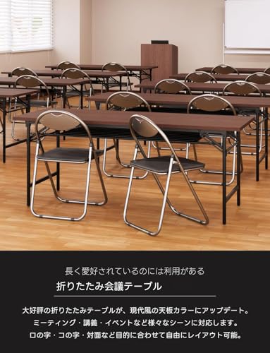 法人様向け 会議用テーブル 折りたたみ 棚付き 長机 長テーブル 幅1500×奥行600×高さ700mm ホワイト OC-MTA1560M-WH [並行輸入品] [4]
