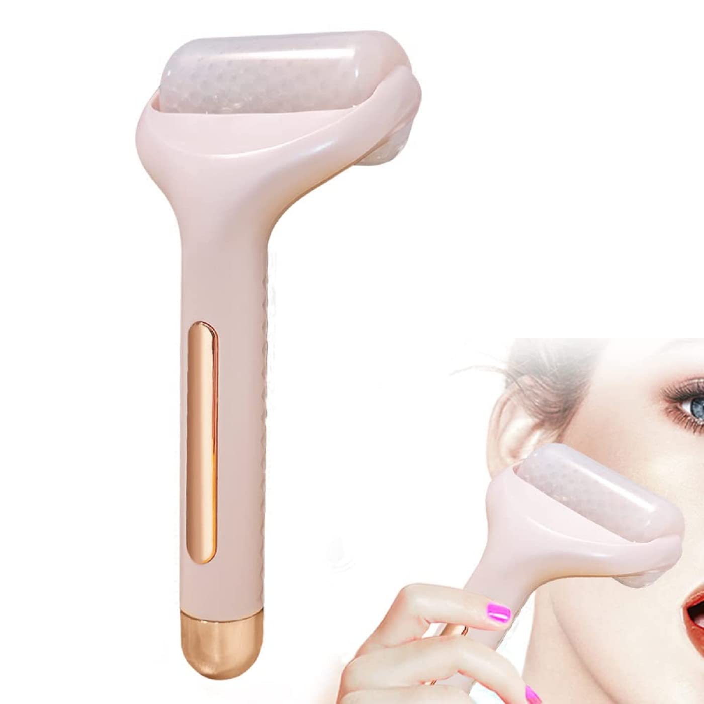 ClearChoiceIce Roller Face Massager, Facial Massager 100% Natural Skin Care Perfect Tool and Pain Relief for Women & Men(multi color)(1 Pis)(Ice Roller)
