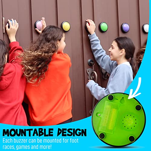 Teacher's Choice 8 Player Light Up Game Buzzer System | Displays The Winning Player | Loud, Unique Sounds For Each Buzzer, Great For Trivia Games, Family Feud, Jeopardy, Competition, Spelling Bees #TOP2