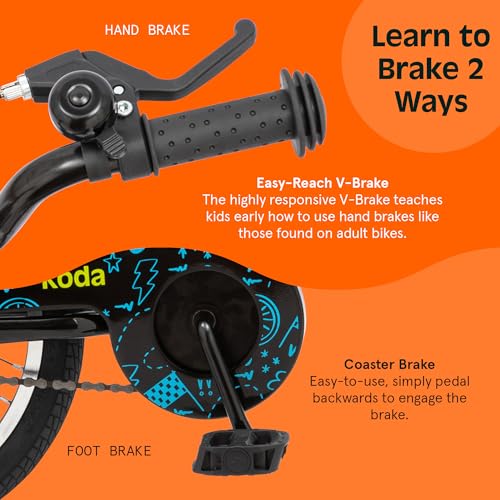 Image of Retrospec Koda Plus Kids Bike for Boys & Girls Ages 4-6 Years - 16 inch Children's Bicycle, Adjustable Seat & Handlebars