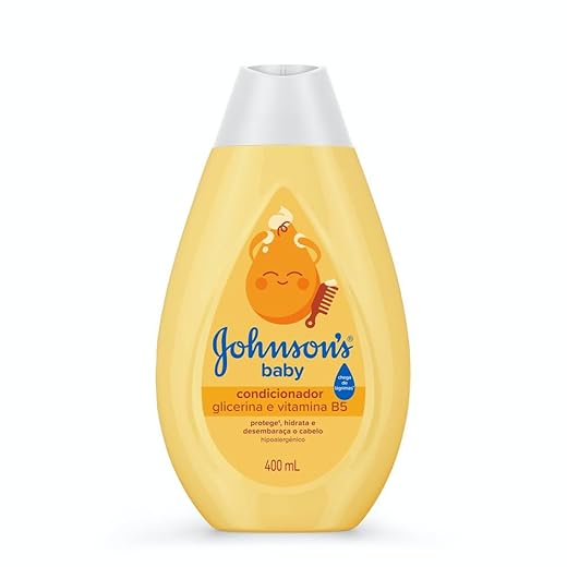 Condicionador Infantil Johnson's Baby Regular 400 ml, Amarelo