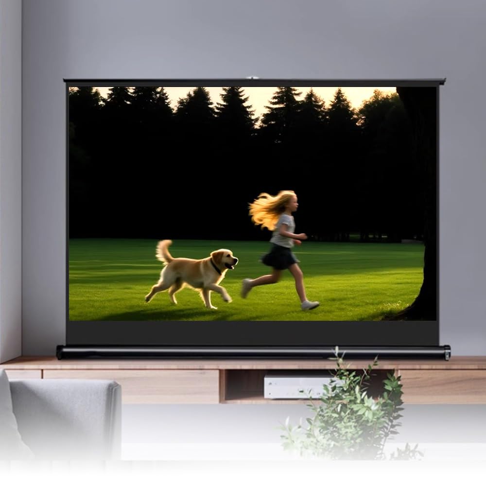 Projector Screen Da Tavolo Manuale Pull Up 20 30 40 50 Pollici Schermo Di Proiezione Avvolgibile Telo Videoproiettore Per Ufficio Scuola(50inch (16:9))