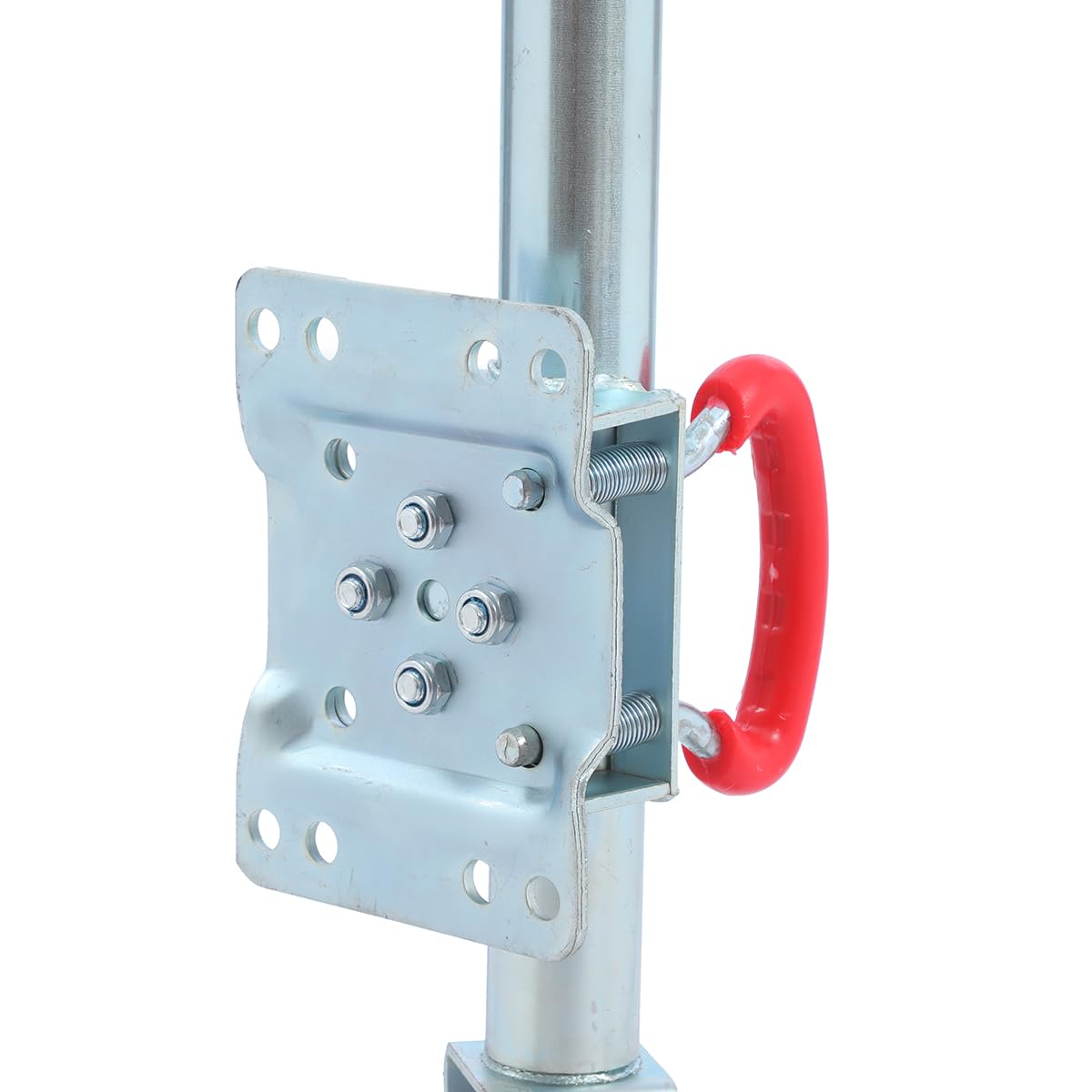 KATSU koło podporowe przyczepa 48 mm z pełnymi gumowymi oponami 6", nośność 350 kg, do dużych obciążeń, do przyczep kempingowych, sprzęgła, z ocynkowanej stali