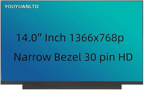 Miniatura 2 de Reemplazo de pantalla LCD para HP 14-cf2111wm/Probook 440 G6, NT140WHM-N61 compatible con NT140WHM-N43 N140BGA-EA4 HD 1366x768 (mate) pantalla LED