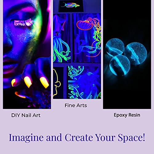 Image of GRANOTONE Fluorescent Pigment Powder Set 6 x 25g Vibrant Colour