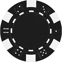 Vista 6 de Da Vinci, 50 fichas de póquer de cerámica compuesta, rayas, 11,5 gramos.