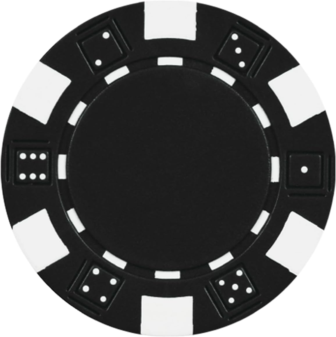 DA VINCI 50 Clay Composite Dice Striped 11.5 Gram Poker Chips, Choose from 11 Colors