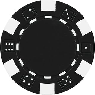 DA VINCI 50 Clay Composite Dice Striped 11.5 Gram Poker Chips, Choose from 11 Colors