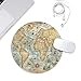 Galdas World Map Mouse Pad Mousepad Round Samll Mouse Pad Cute Mouse Pads Rubber Base Mouse Pads for Kids Computers Laptop (7.8 x 0.12 in)(Updated Version)