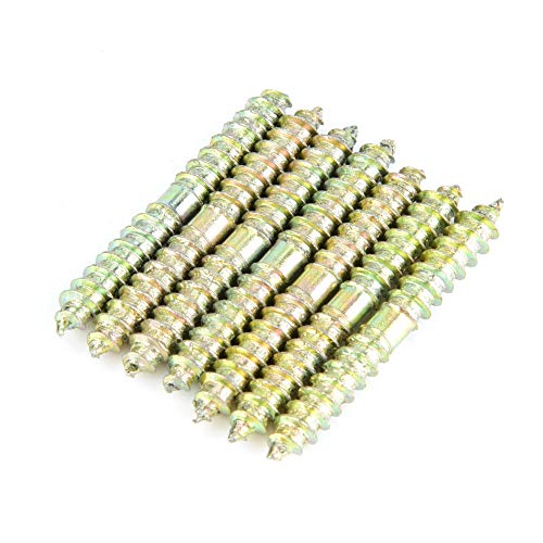 Image of 20pcs Double Ended Dowel Screw Self Tapping Threaded Bolts Rods Bars Studs Woodworking Furniture Connector 540mm Fastening Parts Self Tapping Screws
