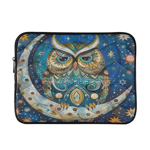 Funda para Laptop ALAZA Boho Owl Star Moon 13-14 pulgadas miniatura 1