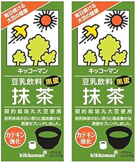 キッコーマン 豆乳飲料　抹茶　200mlパック×18本 2ケース