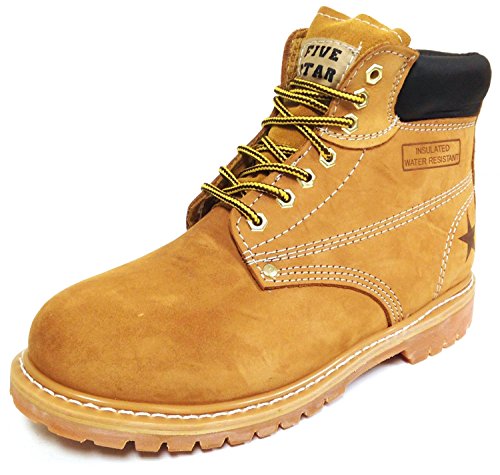 G6A33S Men's Nubuck Leather Tan 6