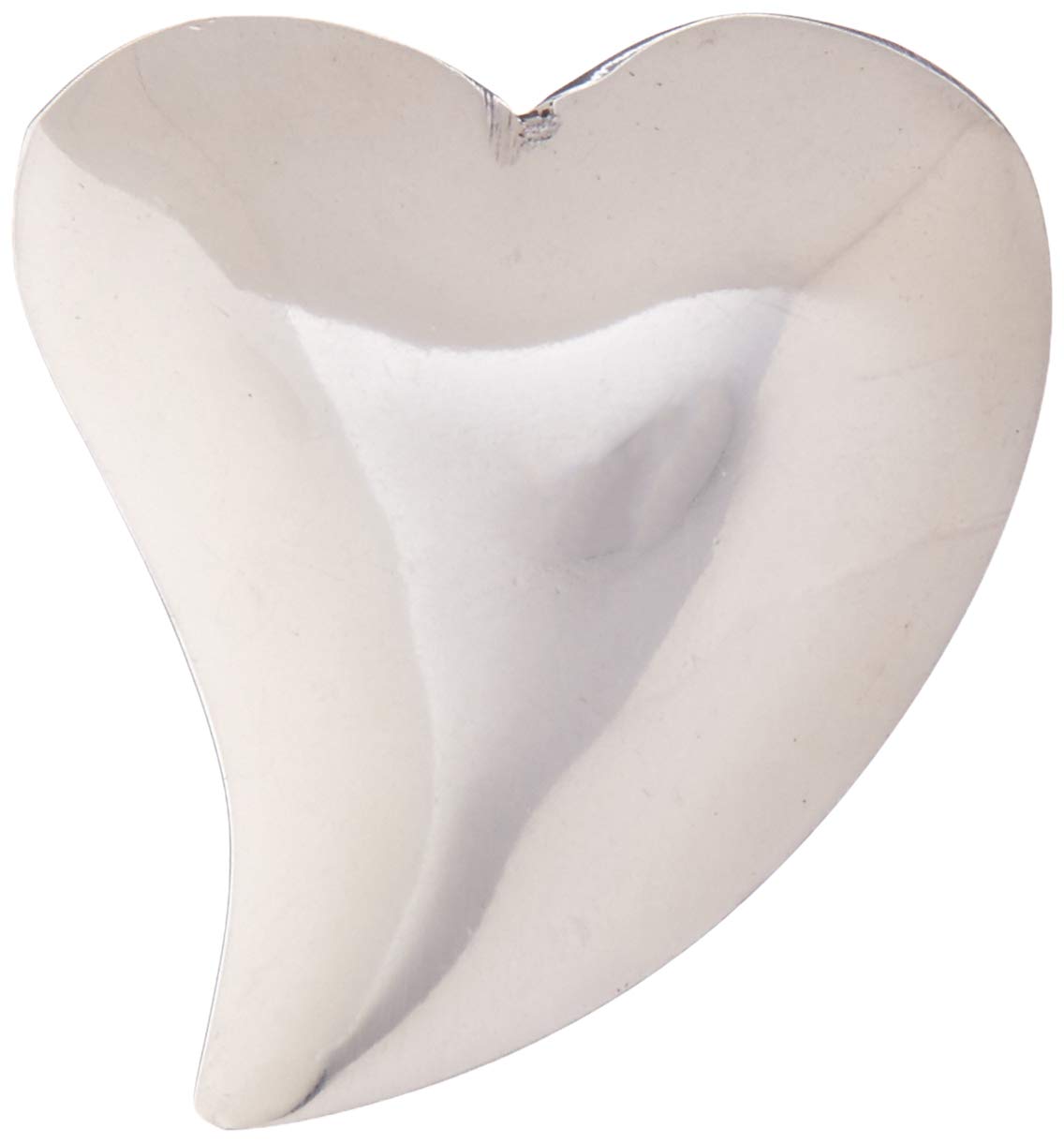 MARIPOSA 1911 Heart Napkin Weight, 100% Recycled Aluminum, Silver