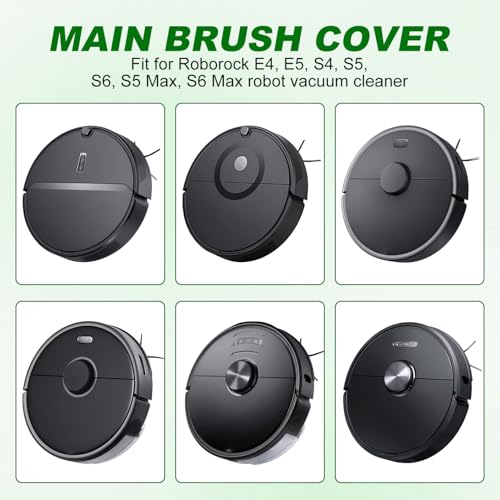 Image of Main Brush Guards Back Cover for Roborock E4, E5, S4, S5, S6, S5 Max, S6 Max Vacuum(White)