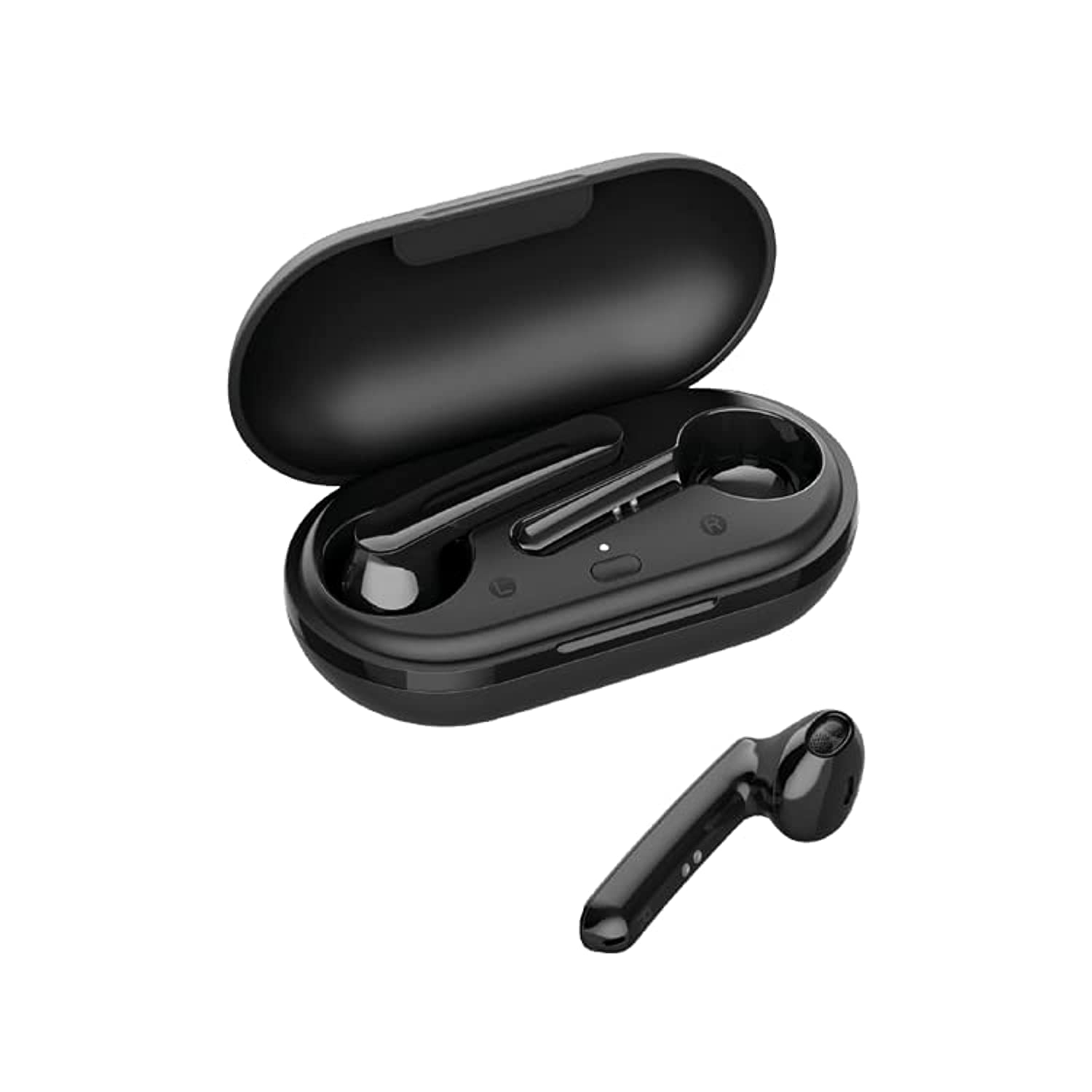 MYCANDY True Wireless Earbuds With Touch Controls, TWS225, Dual Microphones, Ergonomic Design, Premium Audio Quality, Black