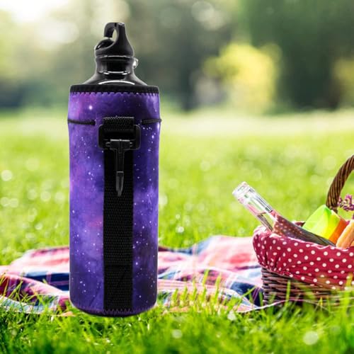 Image of Wanty Neoprene 20 Oz Insulated Water Drink Bottle Cooler Carrier Cover Sleeve Tote Bag Pouch Holder Strap for Climbing Cycling and Running Outdoor Activities