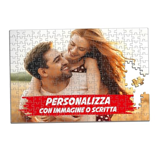 t-shirteria - Puzzle Personalizzato con Foto - Incorniciabile - Idea Regalo per Anniversario e Compleanno - Stampa in HD - Disponibile in 180, 360 e 500 pezzi