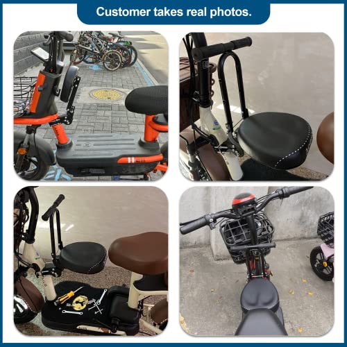 Image of Thicken Front Child Bike Seat,Foldable Front Mounted Kids Bike Seat for City Bicycles Hybrid Cruiser Bicycles Pedal Scooter Motorcycle Bicycles