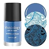Maniology Sea Blue Colored Creative Art Stamping Polish Set - Mythos Collection, Indikon
