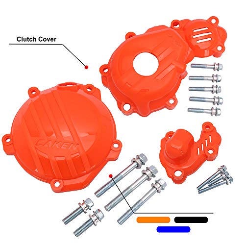 JFG Racing MMotocicleta Kit de protección de embrague de bomba de agua para K.T.M SX-F250 SX-F350 2016-2019/EXC-F 250 350 Sixdays 2017-2020/EXC-F350 EXC-F250 2017-2020/XC-F250 XC-F350