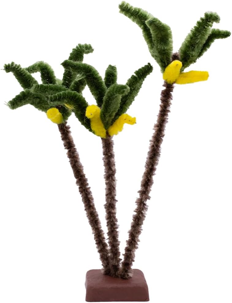 Nativity Scene Palm Tree on Stand | Triple Palm